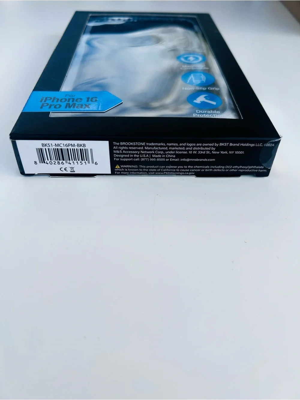 Brookstone iPhone 16 Pro Max MagSafe Case - Smoked Black NWT